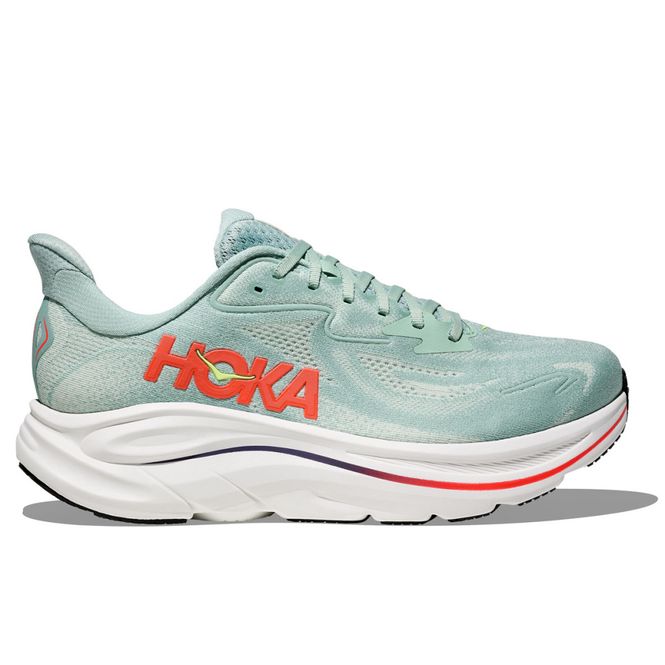 Huvudbild Hoka M Clifton 10 Sage/Neon Flame